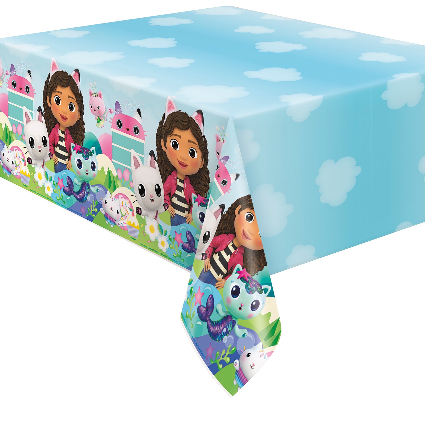 Gabby's Dollhouse Rectangular Plastic Table Cover, 54" x 84"