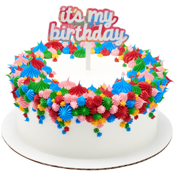 Happy Birthday Vertical Layon Cake Decoration – A Birthday Place