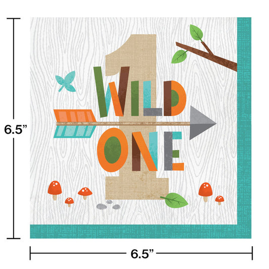 Wild One 1st Birthday Luncheon Napkins