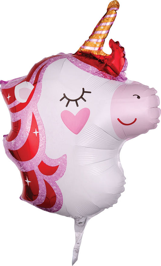 21" Pretty Pink Unicorn Balloon