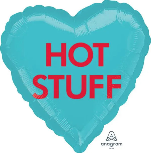 Hot Stuff Candy Heart 17" Foil Balloon, 1ct