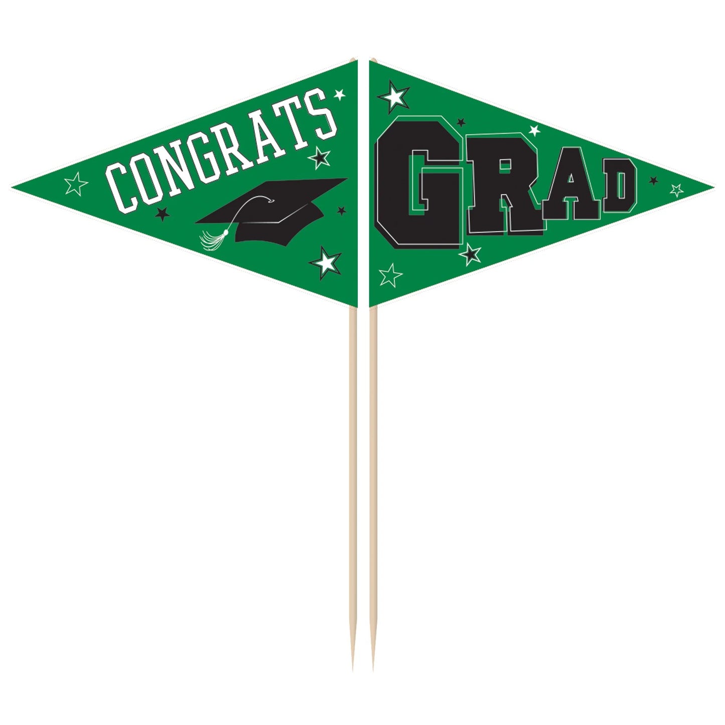 Grad Party Picks - Green, 36ct