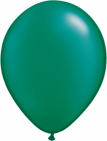 Qualatex Globo de látex verde esmeralda perla de 11", 1 ct