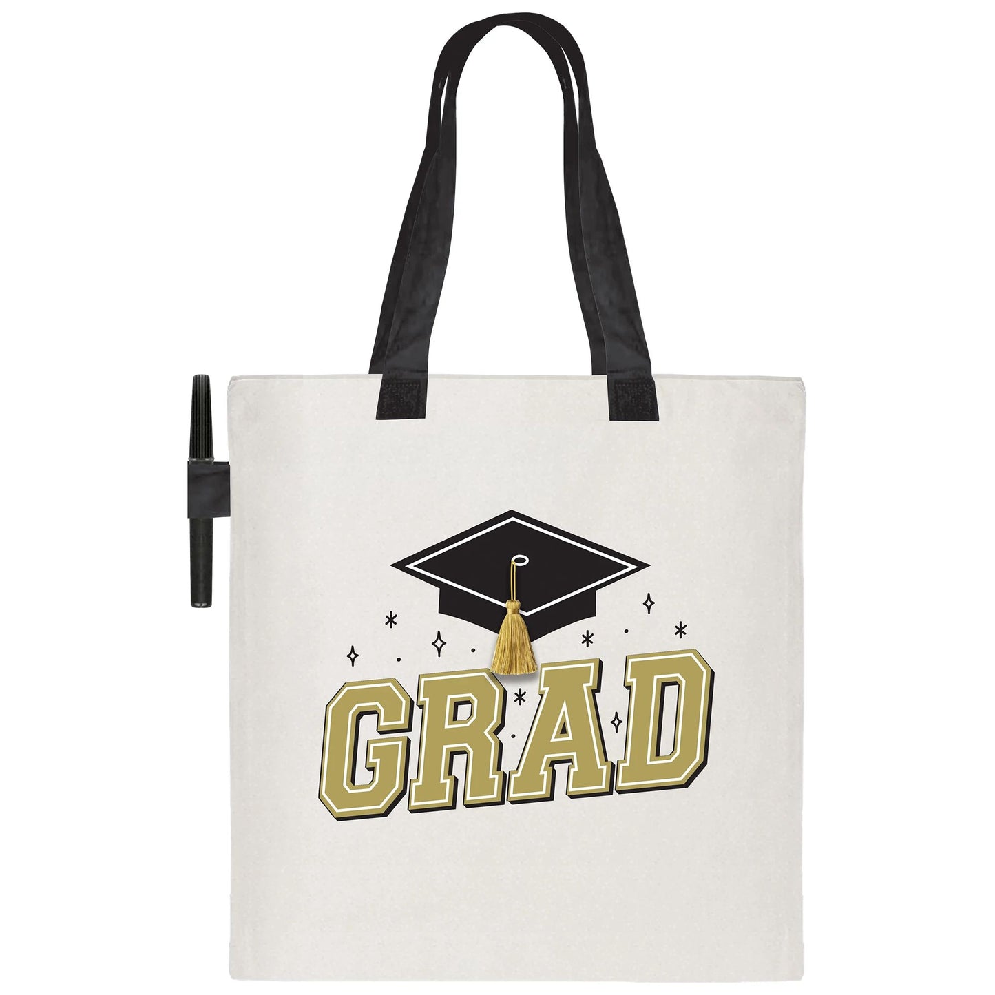 Graduation Autograph Tote Bag, 1ct