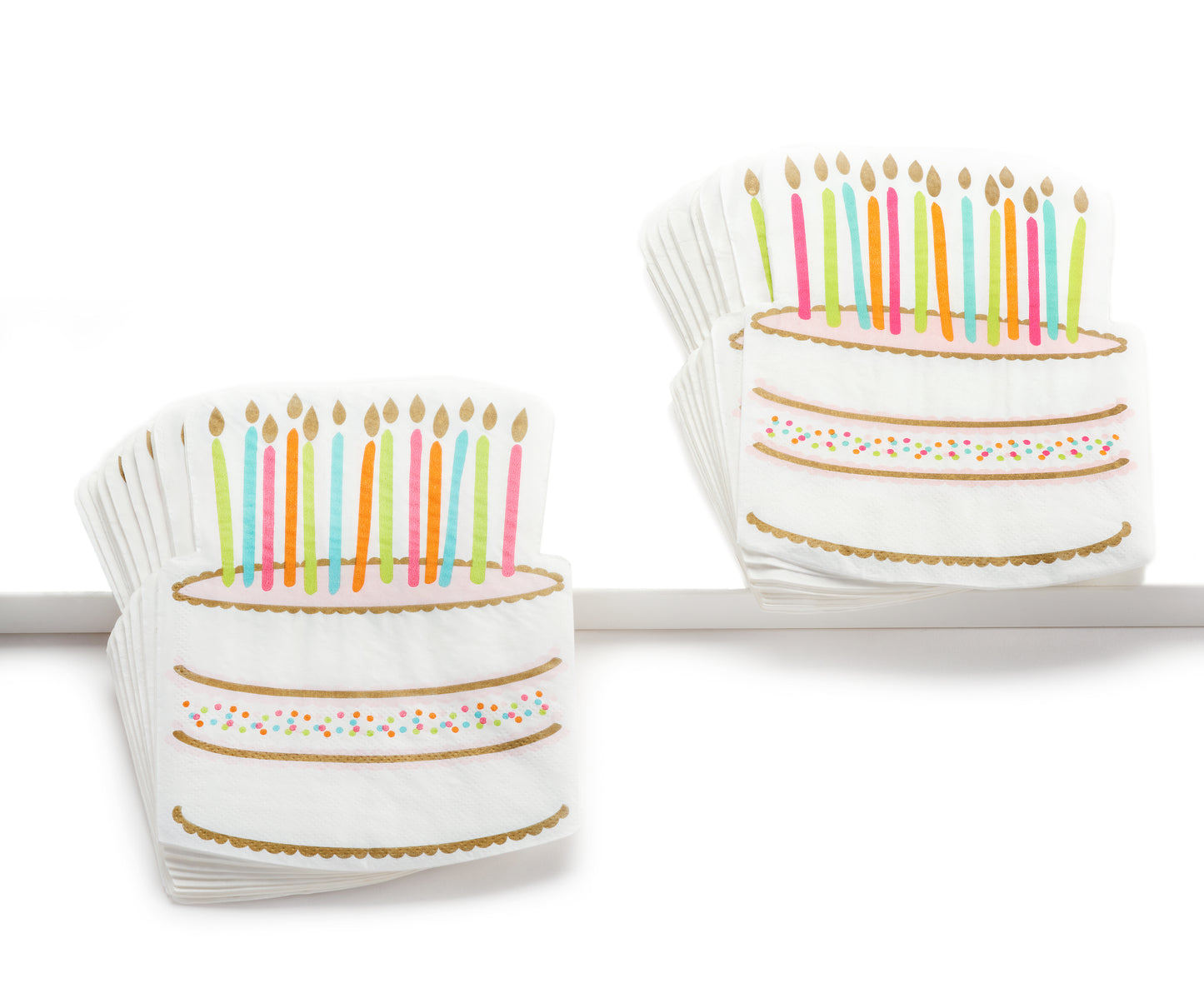 Birthday Cake Shaped Napkins, 20ct