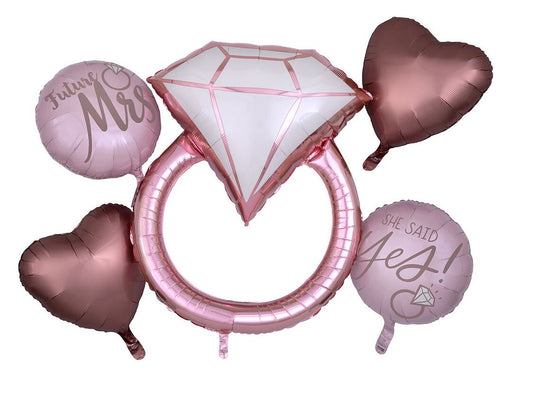 Blush Wedding Balloon Bouquet