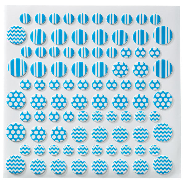 Printed Primary DecoShapes® Dots Fondant