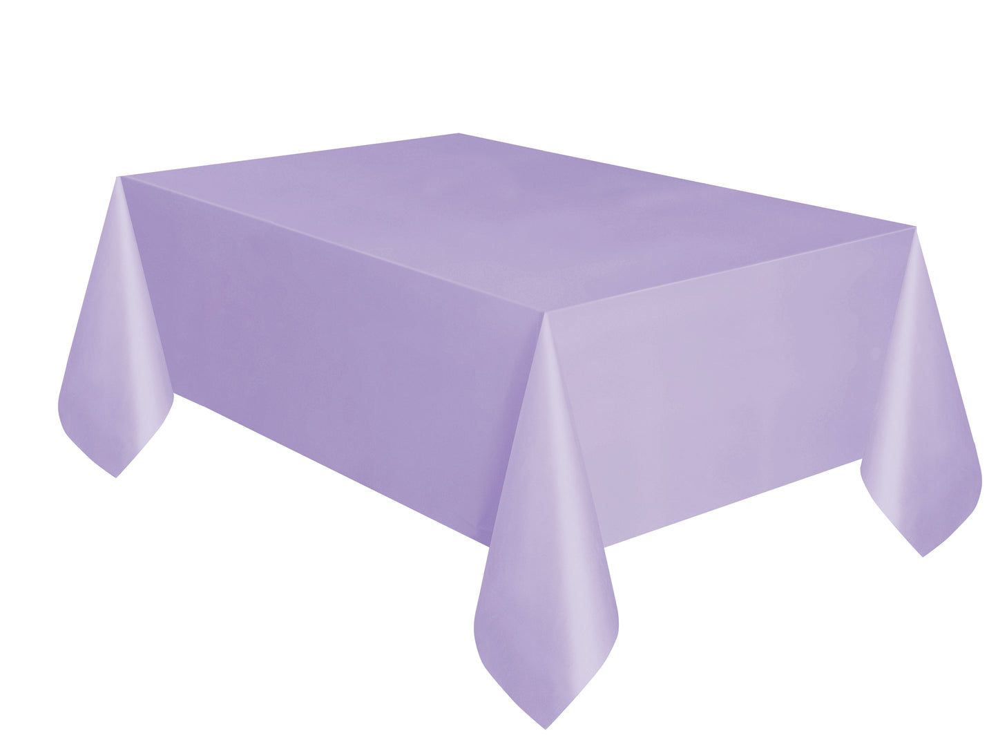 Lavender Solid Rectangular Plastic Table Cover, 54" x 108", 1ct