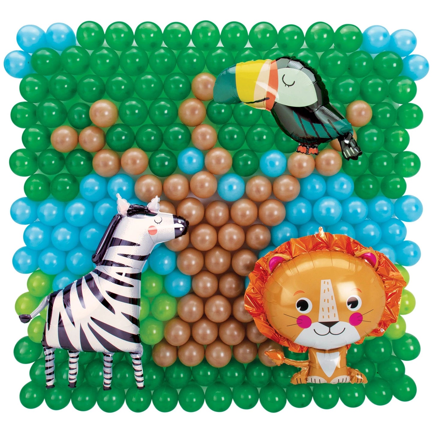 Safari Latex & Foil Balloon Back Drop Kit