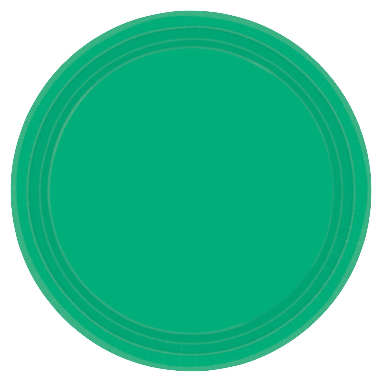 Festive Green Paper Plates, 9"