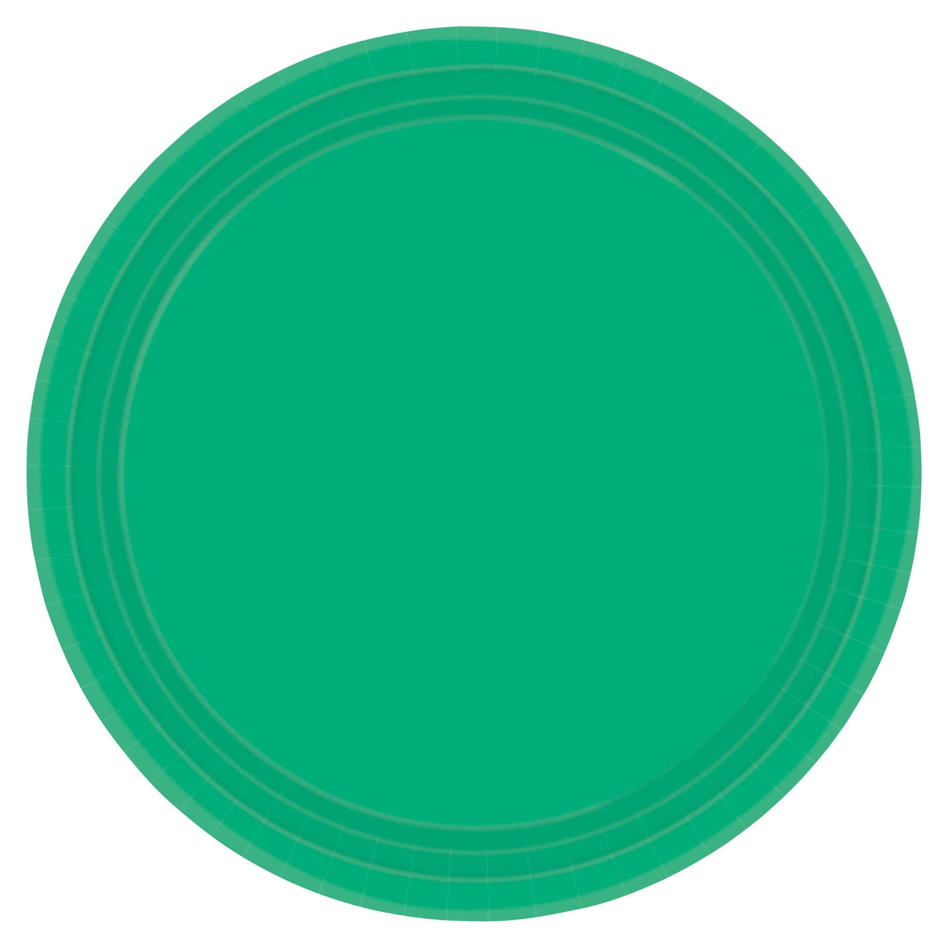 Festive Green Paper Plates, 9"