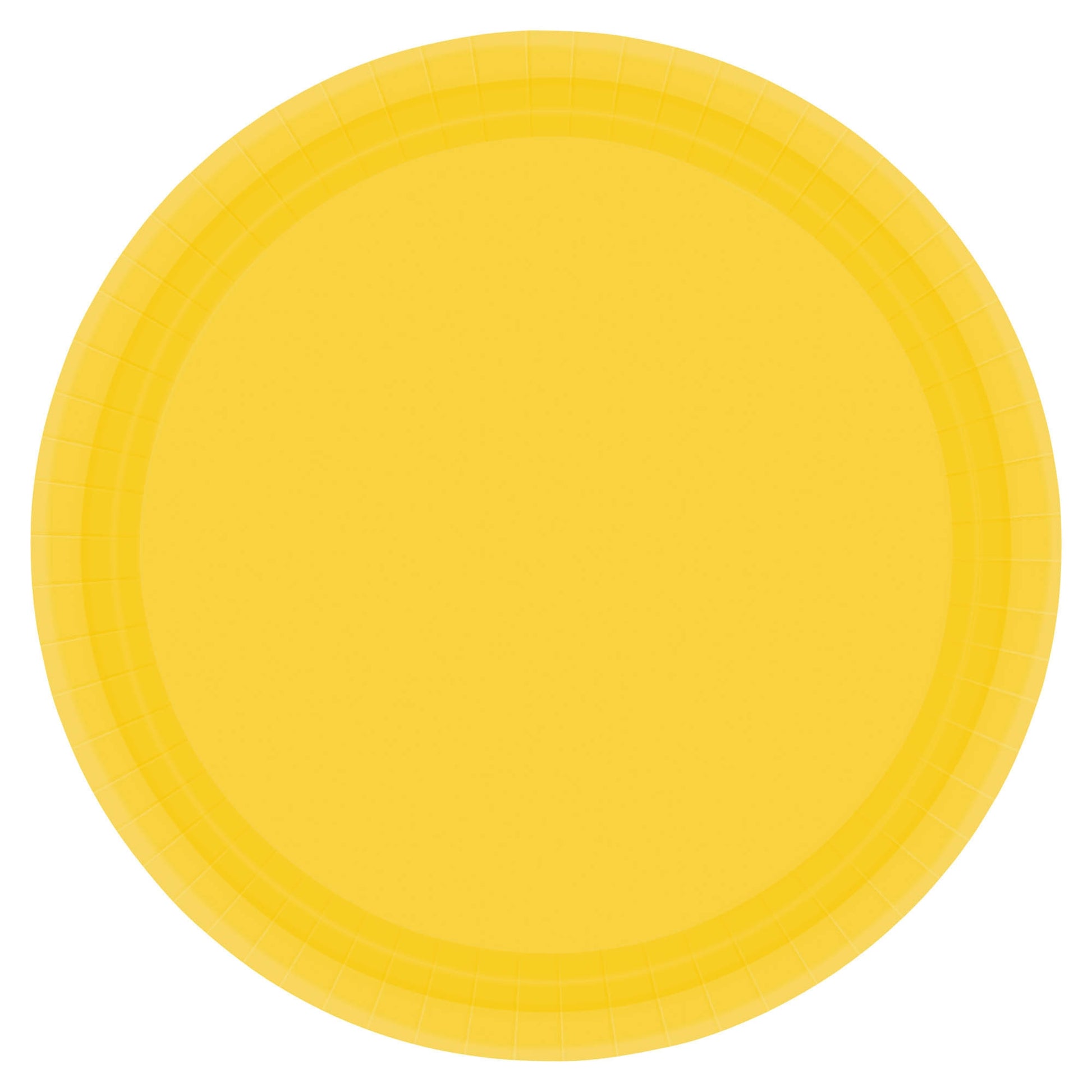 Yellow Sunshine Paper Plates, 9"