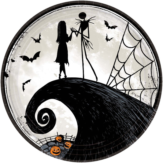 ©Disney Tim Burton's Nightmare Before Christmas Round Plates, 9"