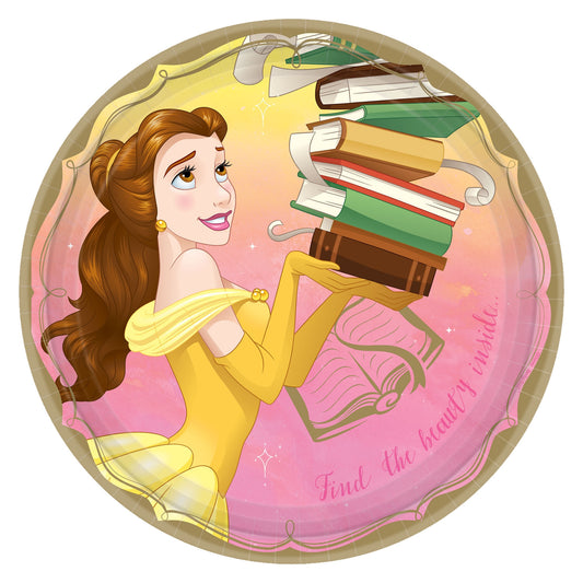 ©Disney Princess Round Plates, 9" - Belle