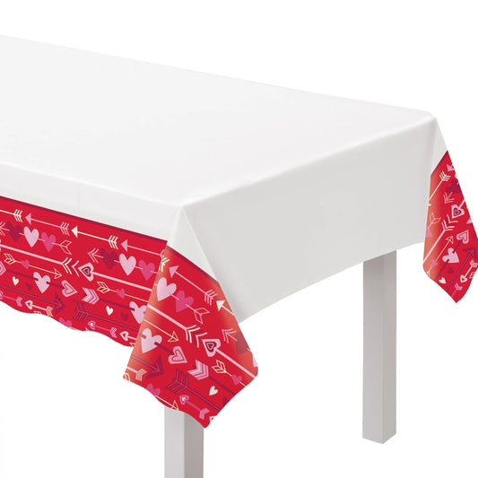 Valentine Wishes Plastic Tablecover