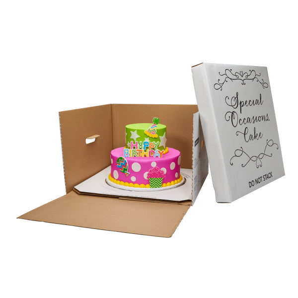 Stacked 2-Tier Round 6" & 10" Cake Structure Set