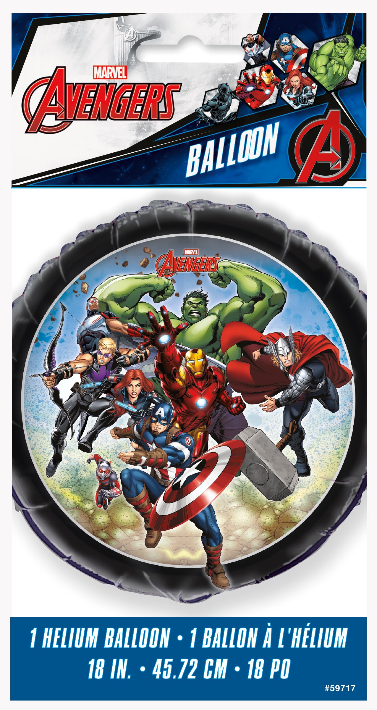 Avengers 18" Round Foil Balloon, 1ct