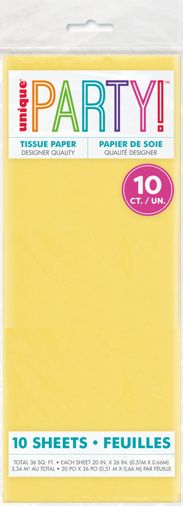 Yellow Tissue Sheets - (10 Ct) - Perfect for Gift Wrapping, Crafts &  Decorative Needs