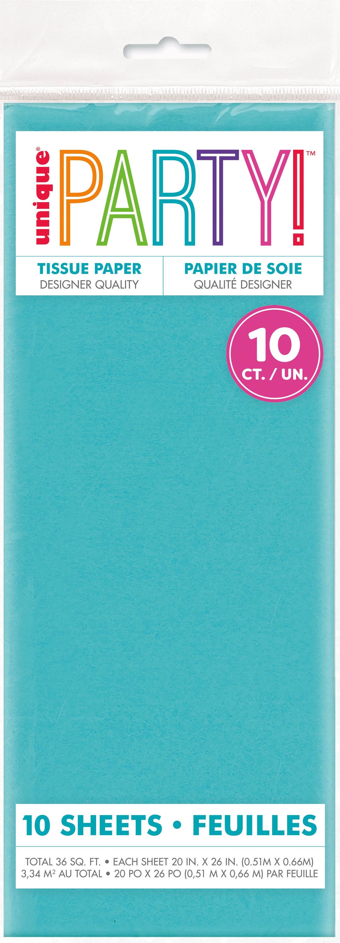 Teal Green Tissue Sheets, 10ct