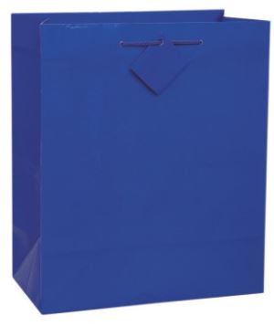 Blue Solid Large Gift Bag, 1ct