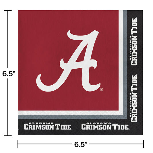 University of Alabama Luncheon Napkins