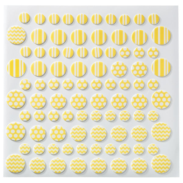 Printed Primary DecoShapes® Dots Fondant