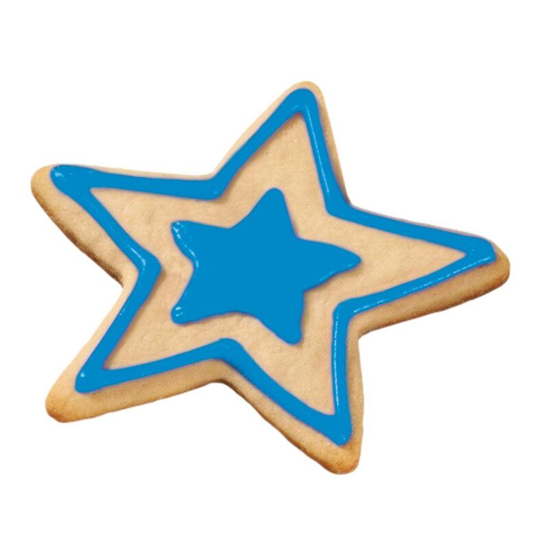 Glaseado de galleta azul