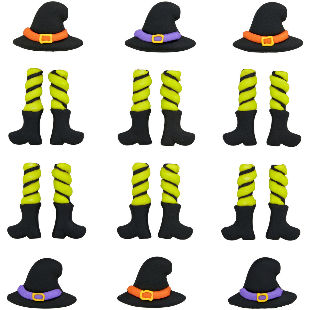 Witch Hats & Legs Royal Icing Decorations, 12ct – A Birthday Place