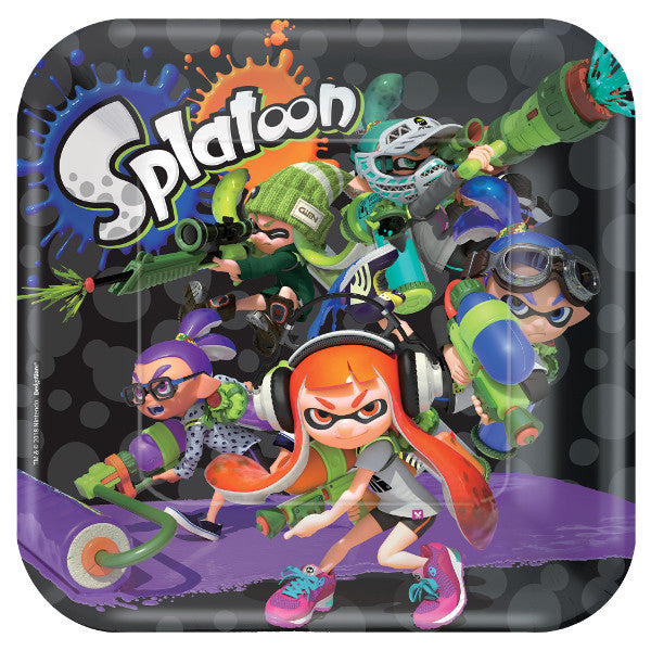 Splatoon Square Plates, 9"