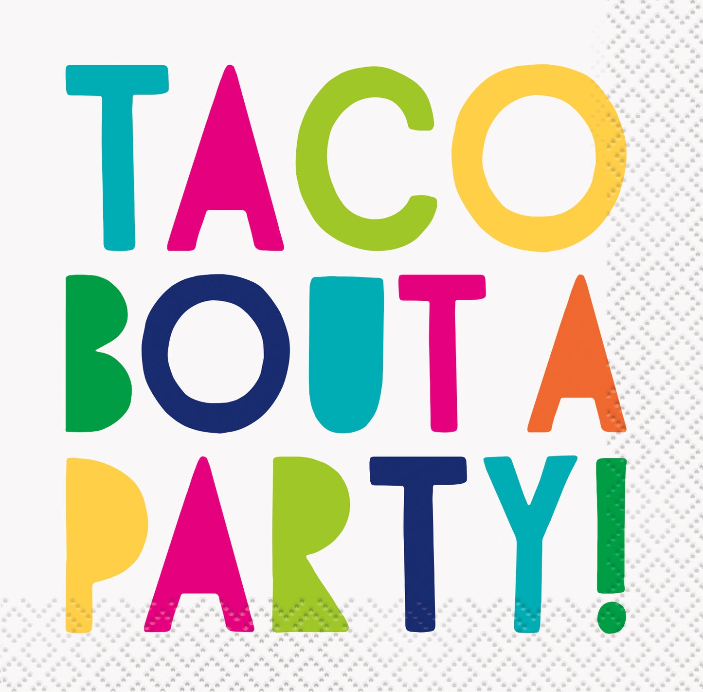 Servilletas para bebidas Taco Bout a Party, 16 unidades