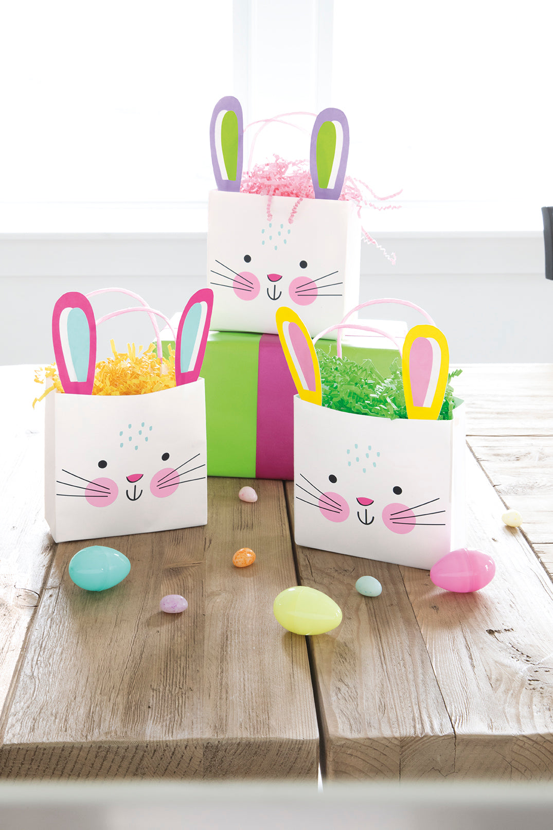 Bunny Ear Easter Treat Bags, 3ct