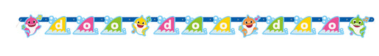 Baby Shark Happy Birthday Banner