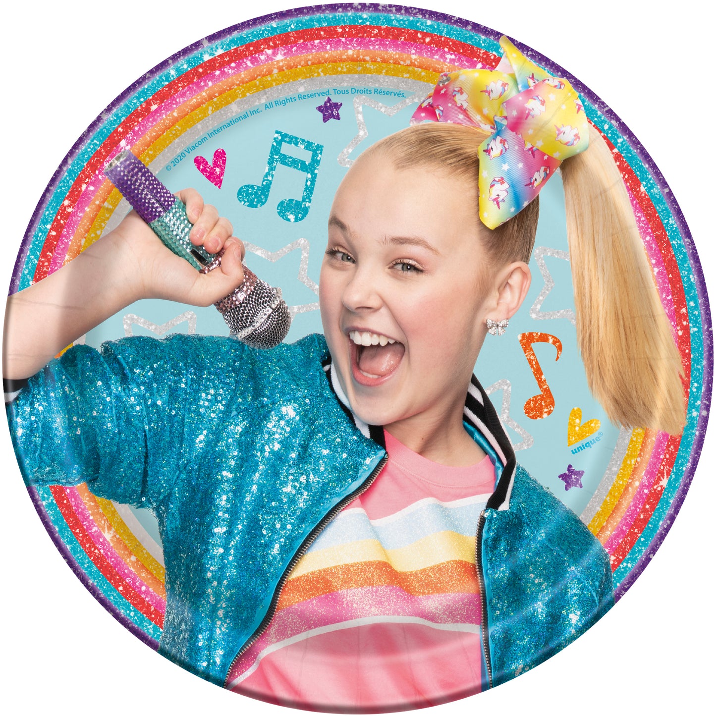 JoJo Siwa 7" Round Dessert Plates, 8ct