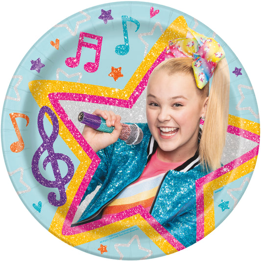 8 Plato Jojo Siwa de 9 "