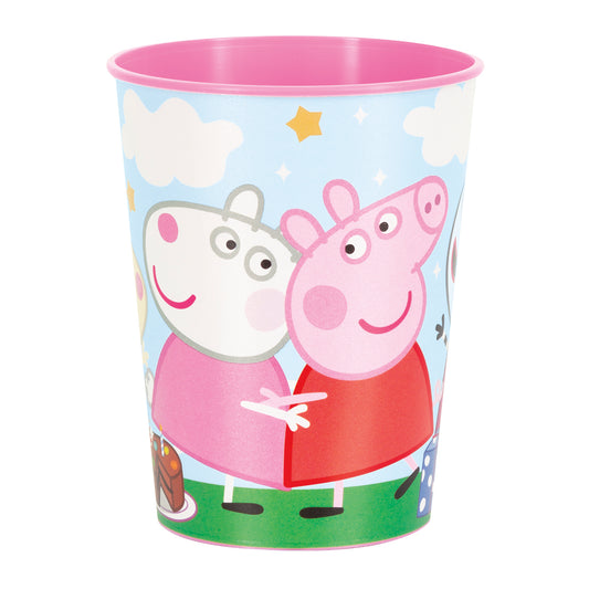 Peppa Pig Vaso estadio de plástico de 16 oz, 1 u.