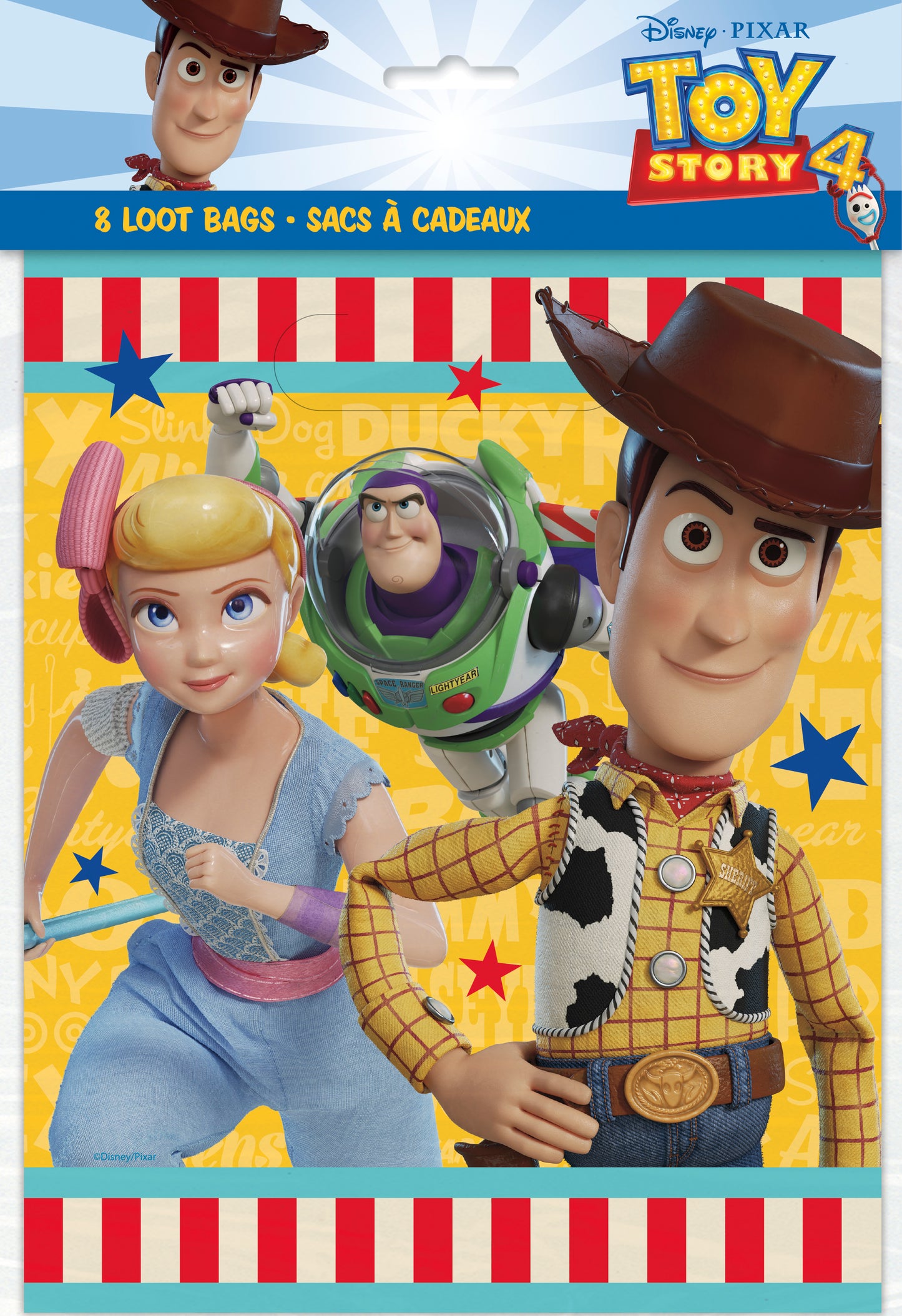 Disney Toy Story 4 Loot Bags, 8ct