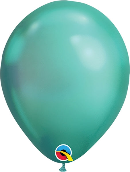 11" Chrome Green Latex Balloon, 1ct