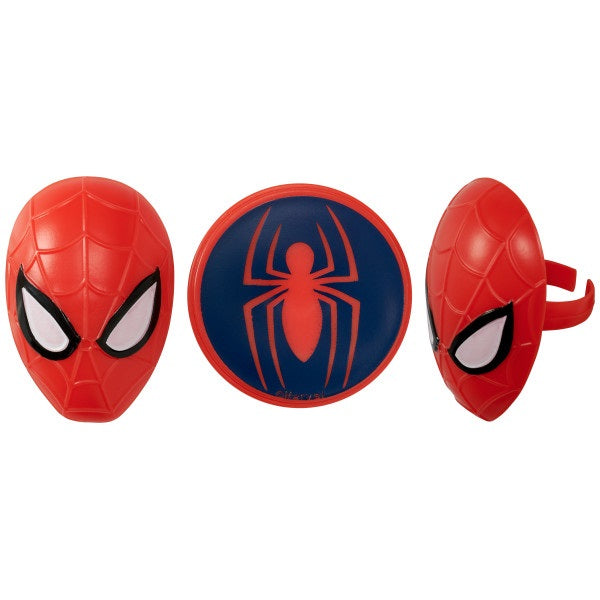 Anillos para cupcakes con araña y máscara de Marvel's Spider-Man™ 