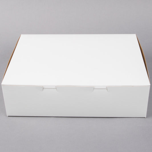 14" x 10" x 4" White Cake Box / Bakery Box