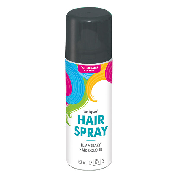 Spray para el cabello negro neón, 4.5 fl oz