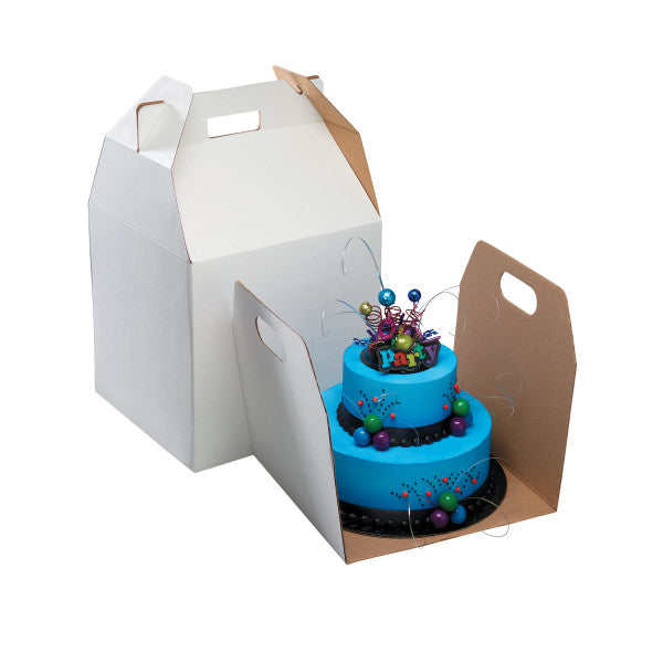 Tall Square with Handle Cake Box