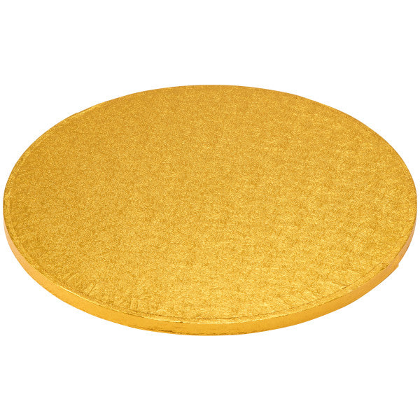 Cake Board 20" Round Gold Foil 0.5" Thick