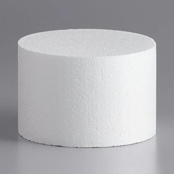 Round 6" x 3.5" Styrofoam Cake Form