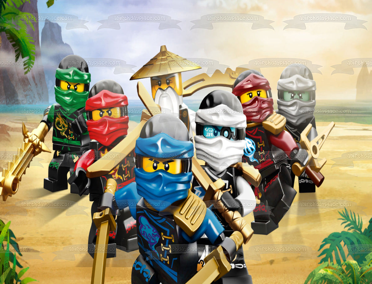 The LEGO Ninjago Movie Lloyd Sensei Wu Fuchsia Ninja Zane Kai and Jay ...