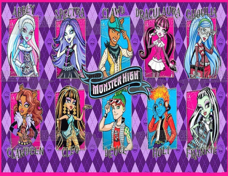 Monster High Abbey Spectra Clawd Draculaura Ghoulia Clawdeen Cleo Deuc ...