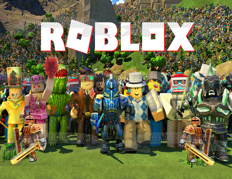 Roblox Assorted Characters and Skins Edible Cake Topper Image ABPID00287