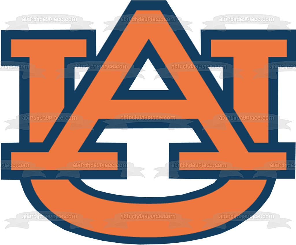 Auburn Tigers Men's Basketball Logo NCAA Edible Cake Topper Image ABPID00321