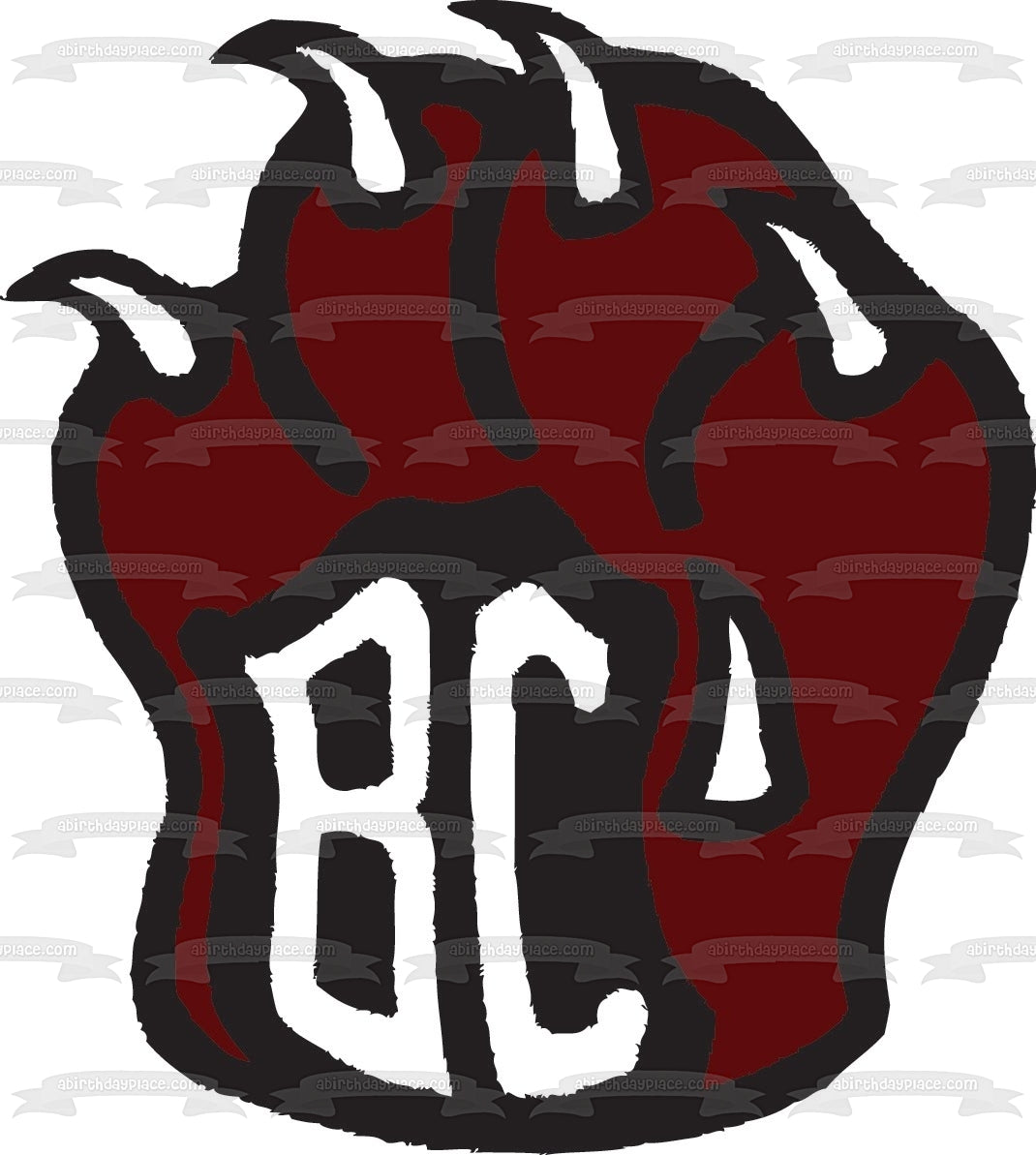 Imagen comestible para decoración de tarta con el logotipo de Brookland Cayce High School Bearcats ABPID00370 