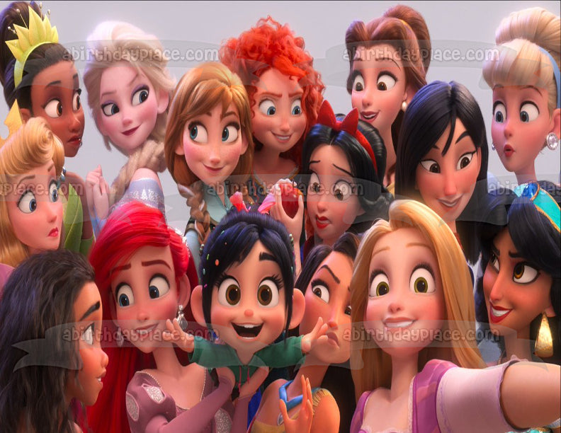 Wreck-It Ralph Breaks the Internet Princesses the Little Mermaid Tiana ...