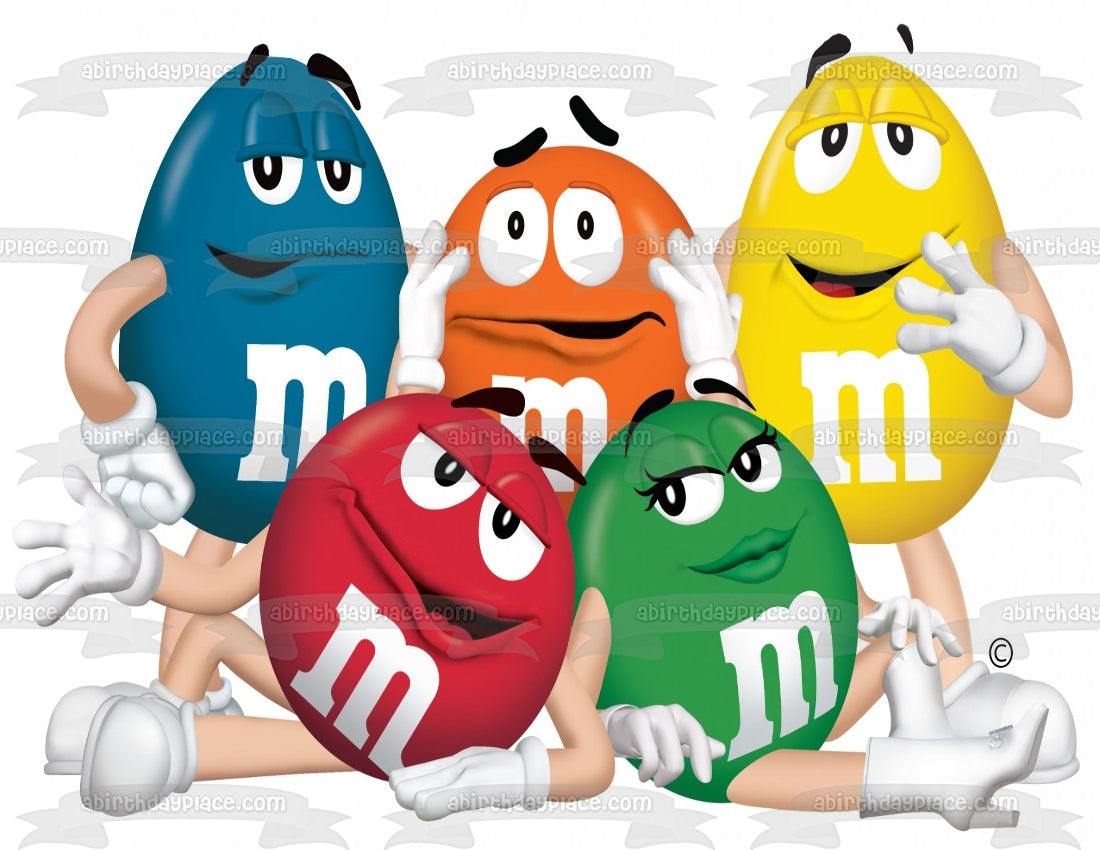 Imagen de decoración comestible para tarta con los radios favoritos de Estados Unidos de M&amp;m ABPID00665 